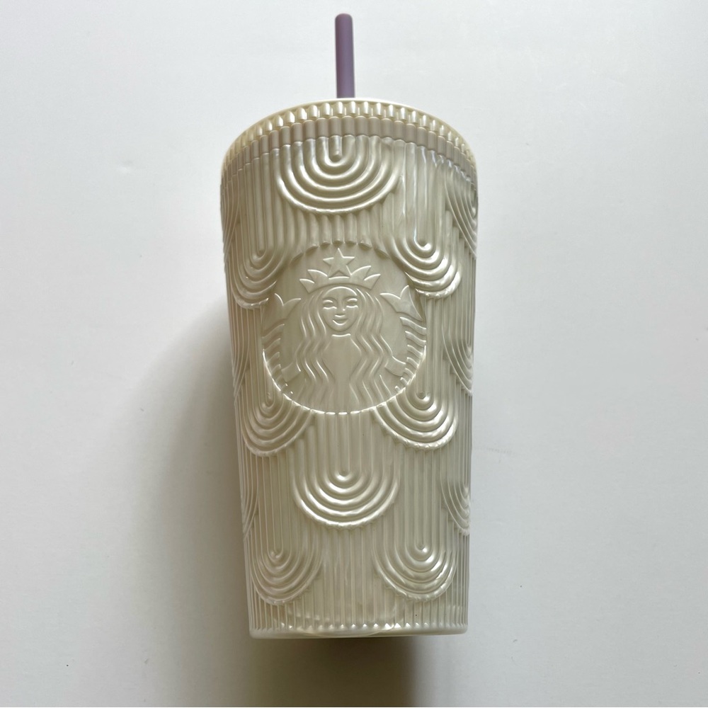 Starbucks 2023 Grande Spring Pearl White Mermaid Grande Tumbler